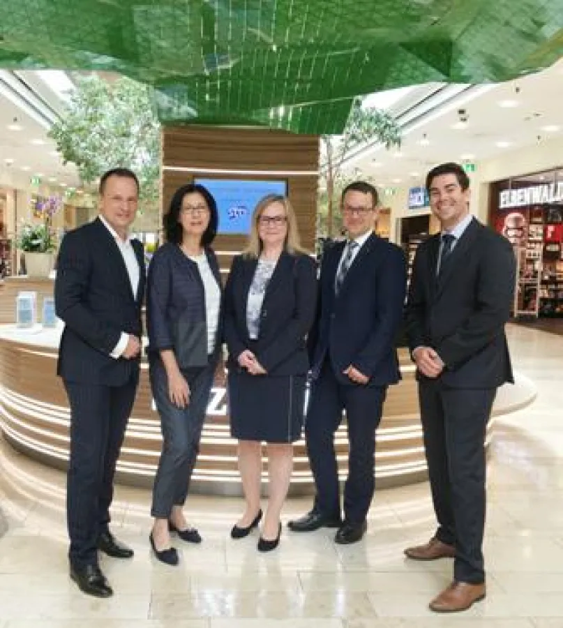 vlnr. Martin Lachout, Dr. Renate Wimmer, Dorit Dubsky, Philipp Pratl, Patrick Verwilligen Copyright: