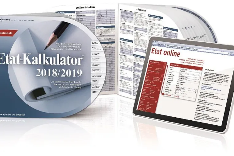 Bild: Der neue Etat-Kalkulator® 2018/2019 - Alle Werbekosten jederzeit im Griff