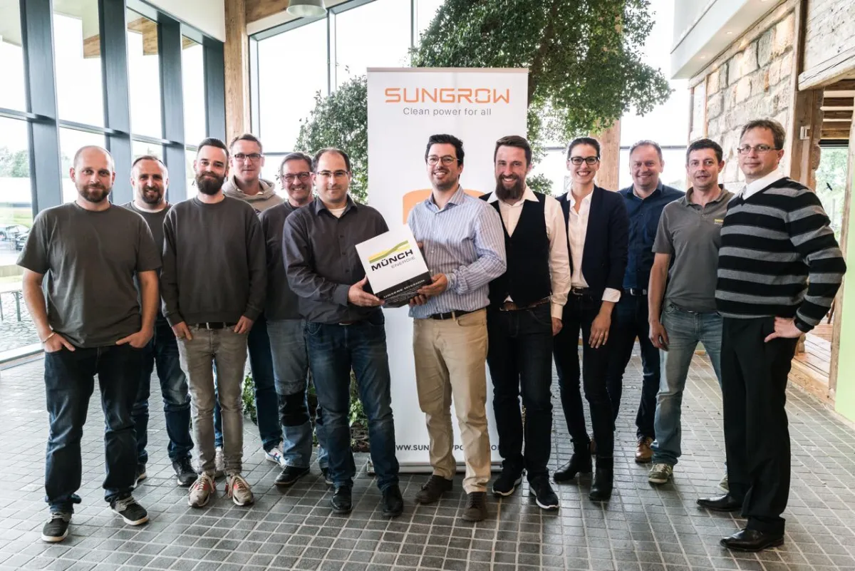 Münch Energie ist erster Sungrow Power Partner in Deutschland ©Sungrow, 2019