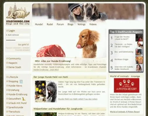 Bild: Hunde im Netz: Social Networks für Hundehalter werden immer beliebter.