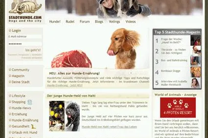 Bild: Hunde im Netz: Social Networks für Hundehalter werden immer beliebter.