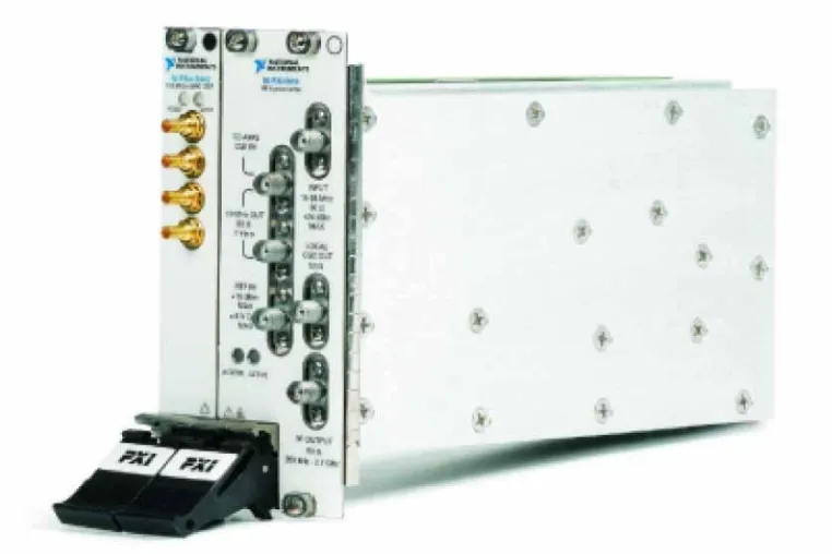 NI PXI-Express RF-Vektorsignalgenerator mit integrierter Signalverarbeitung und bis zu 20 MHz Bandbreite Bild: NI PXI-Express RF-Vektorsignalgenerator mit integrierter Signalverarbeitung und bis zu 20 MHz Bandbreite
