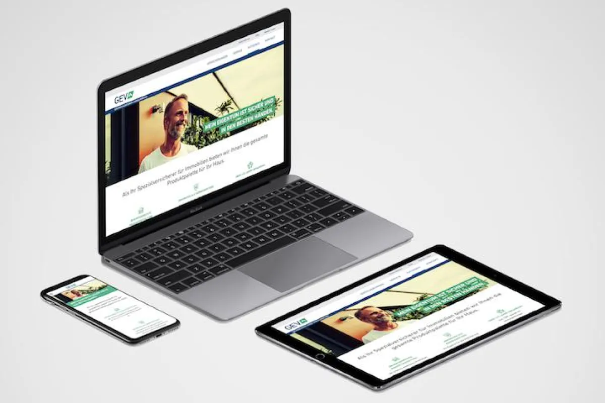 Die neue Website der GEV ist voll responsiv