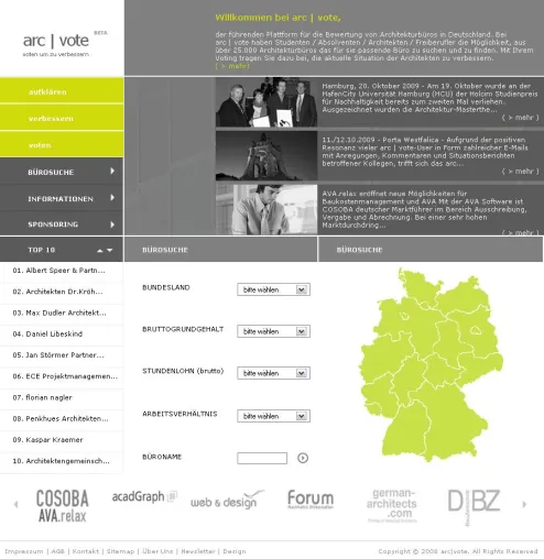 Neustrukturierung von arc | vote abgeschlossen Bild: Neustrukturierung von arc | vote abgeschlossen