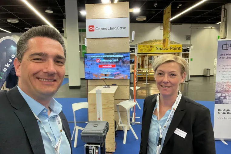 Bild: Erfolgreiche Messe: ConnectingCase stellt Internetlösung für Baustellen auf der digitalBAU vor