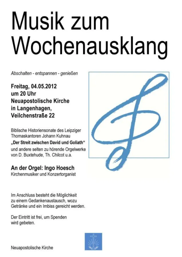 Musik zum Wochenausklang am 04.05.2012 in Langenhagen