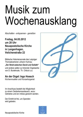Bild: "Musik zum Wochenausklang" am 04.05.2012 in Langenhagen