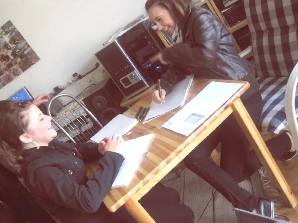 Teilnehmerinnen beim Rollenspiel