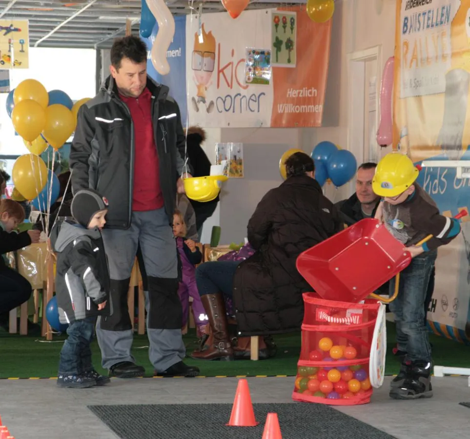 Für die angehenden Baumeister gab es allerhand zu tun.