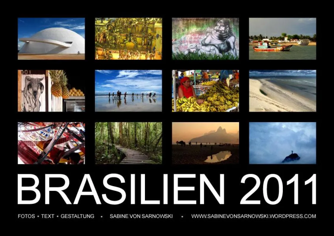 Brasilien Kalender 2011 Übersichtsseite