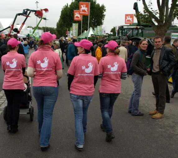 Bild: Kurznachrichtendienst Landchatter erweist sich als Publikumsmagnet auf dem LWH 2010