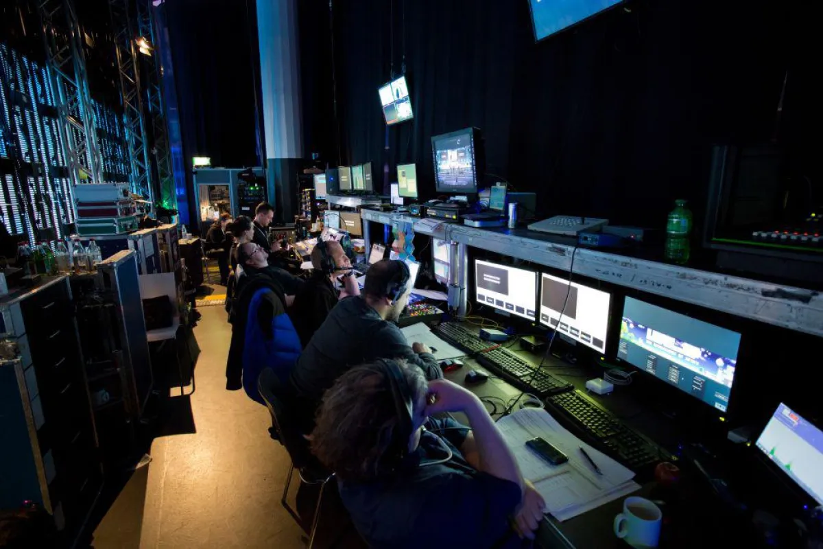 Blick in die HD Video Regie. Foto: Pascal Hoffmann