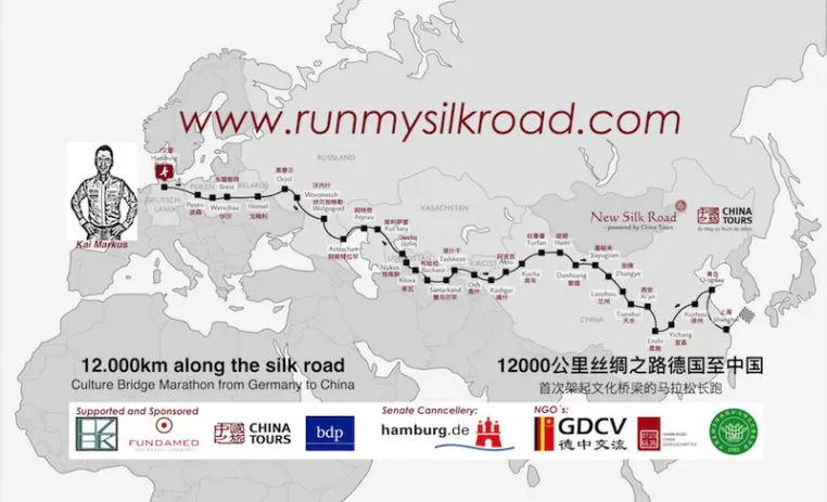 Bild: Kultur-Ultra-Marathon Hamburg-Shanghai – mehr als 12.000 km entlang der Seidenstraße