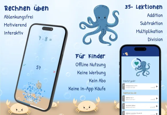 Bild: Neue App Mathe Lernen für Kinder bietet fokussiertes Mathelernen – inspiriert durch autistischen Sohn