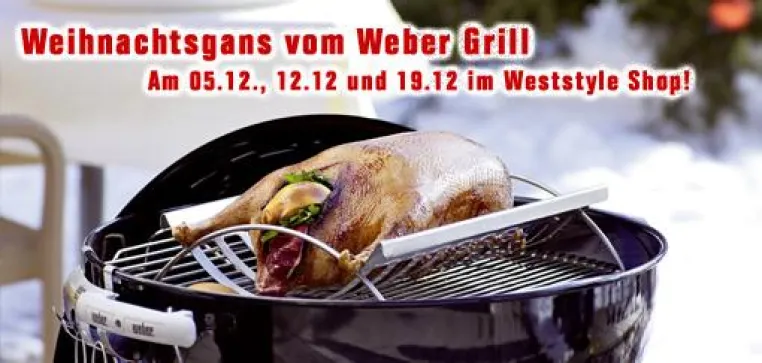 Bild: Weihnachtsgans vom Weber Grill