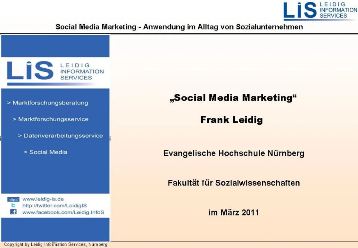 Social Media für das Marketing von Sozialunternehmen