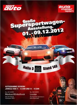 Essen Motor Show 2012: „auto motor und sport“ und „sport auto“ präsentieren 16 Supersportwagen Bild: Essen Motor Show 2012: „auto motor und sport“ und „sport auto“ präsentieren 16 Supersportwagen