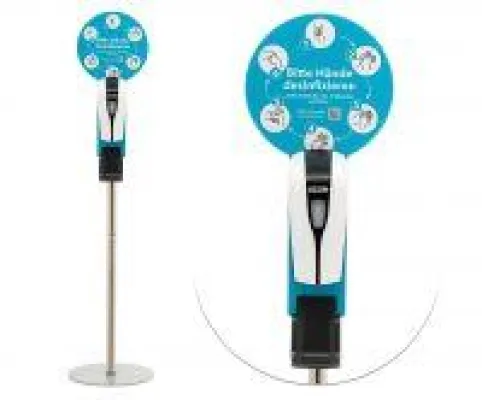 Desinfektionssäule mit Sensor Bild: Desinfektionssäule mit Sensor