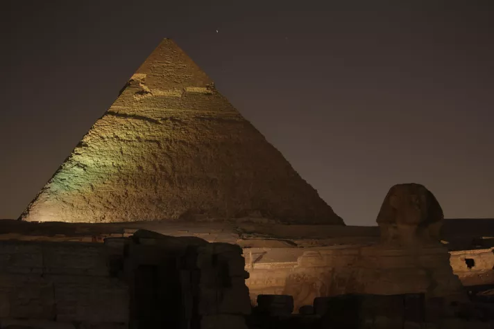 Bild: Eine mystische Nacht in der Cheops-Pyramide