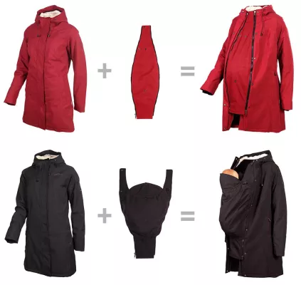 Neu in der elkline Winter-Kollektion: Babybauch- und Trage-Erweiterung zum modischen Wintermantel Bild: Neu in der elkline Winter-Kollektion: Babybauch- und Trage-Erweiterung zum modischen Wintermantel