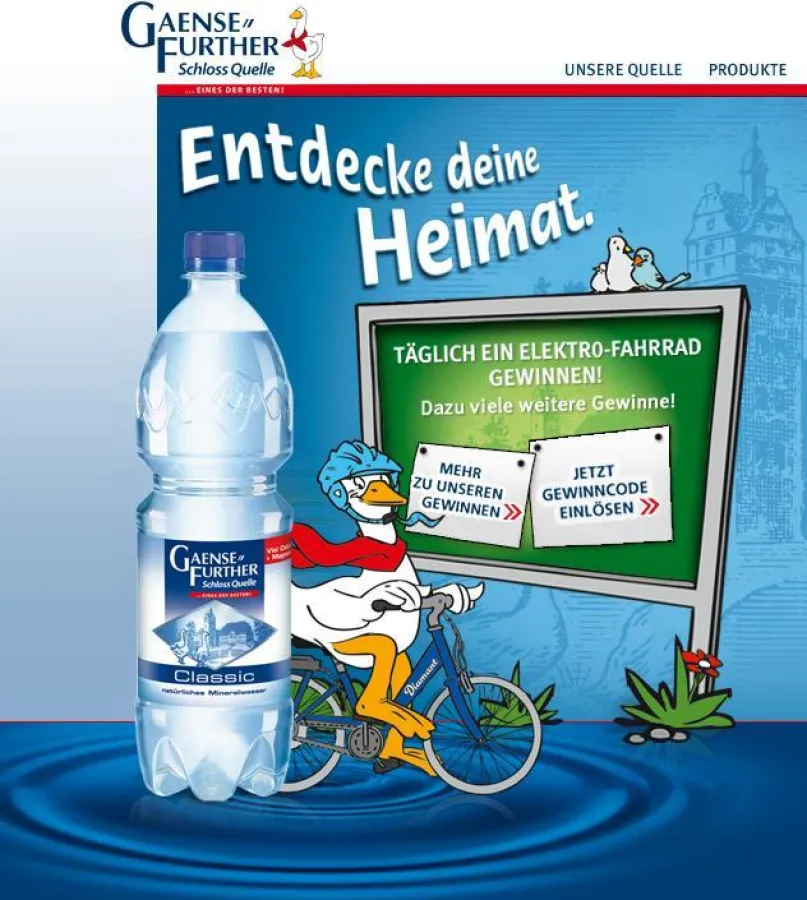 Mit Aktionscode von der PET Flasche zum Online-Game