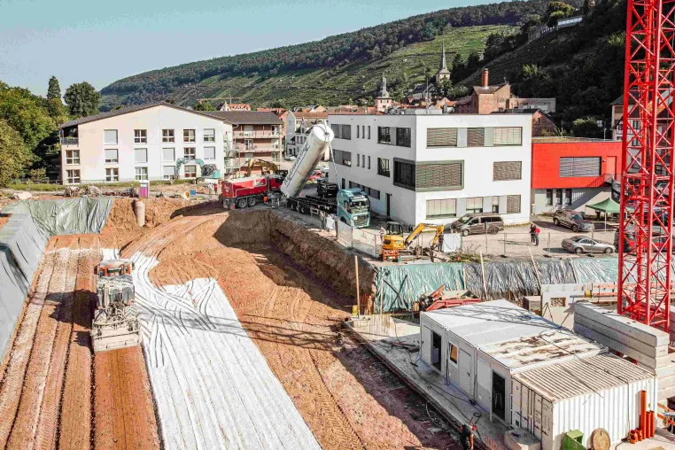 Bild: Effizient, nachhaltig, sicher: Gistex überzeugt bei Bodenverdichtung für neue Wohnanlage