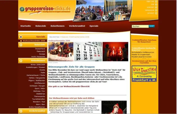 Bild: Wo der Weihnachtsmann per Bahn anreist – Köthen im "Weihnachtsmarkt Special" von gruppenreisen-clicks.de