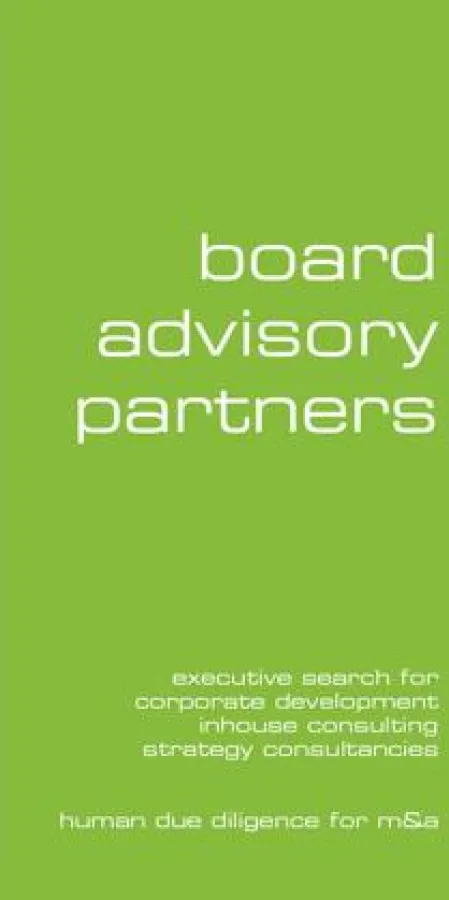 board advisory partners gmbh | strategic business advice