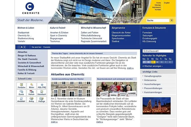 Bild: creativ clicks relauncht Online-Portal der Stadt Chemnitz