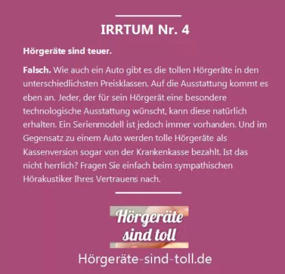 Bild: 12 Irrtümer über Hörgeräte: Was Menschen über die kleinen Hörwunder wissen sollten