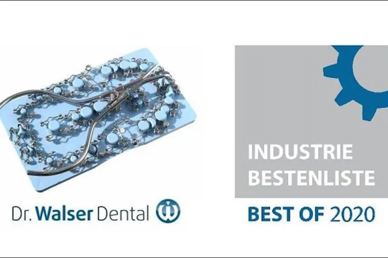 Industriepreis 2020: Auszeichnung "Best of 2020" für die Zahn-Matrizen der Dr. Walser Dental Bild: Industriepreis 2020: Auszeichnung "Best of 2020" für die Zahn-Matrizen der Dr. Walser Dental