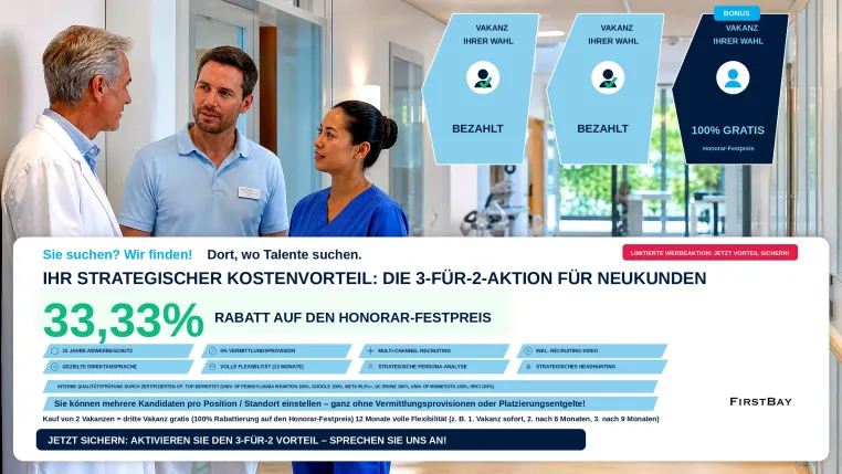 Bild: Antwort auf den Ärztemangel: FirstBay startet bundesweite Headhunting-Initiative für Praxen und Kliniken