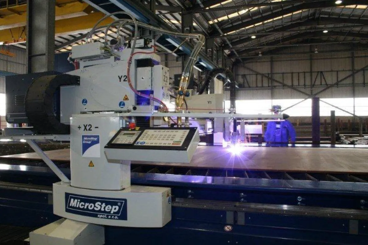 MicroStep Brennschneidanlge bei der Firma Klöckner in Bremen
