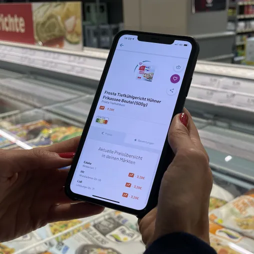 Bild: Vorbei an der Inflation. smhaggle App verhilft Konsumenten zum günstigeren Lebensmitteleinkauf.