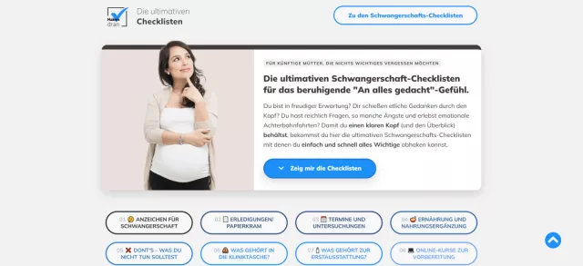 Bild: Must-have für alle zukünftigen Mütter: Die ultimative Schwangerschafts-Checkliste