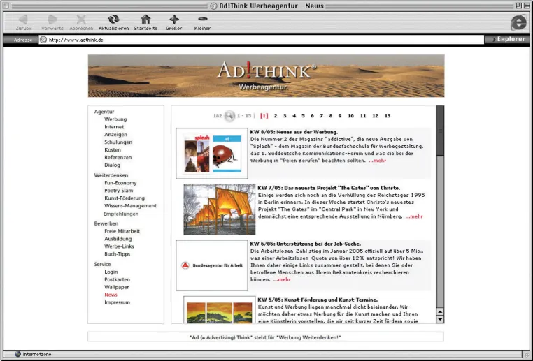 Bild: Wöchentliche News bei www.adthink.de