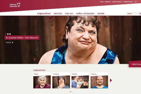 Stiftung Liebenau mit neuer Webseite Bild: Stiftung Liebenau mit neuer Webseite