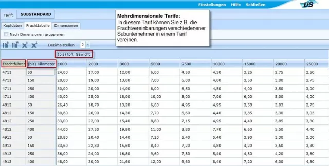 Bild: Neue WinSped-Tarifoptionen