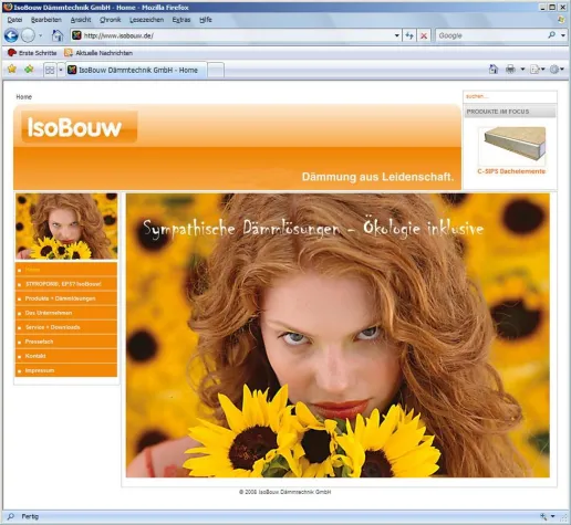 Bild: Relaunch der IsoBouw Homepage - Dämmung aus Leidenschaft