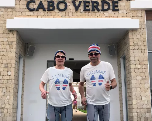 Ultralauf über 100 Meilen auf den Kapverden zu Gunsten Kindergarten Kinder erfolgreich beendet Bild: Ultralauf über 100 Meilen auf den Kapverden zu Gunsten Kindergarten Kinder erfolgreich beendet