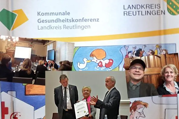 Bild: Re-Zertifizierung in Eningen als „Gesunde Gemeinde/ Gesunde Stadt“ ist geschafft