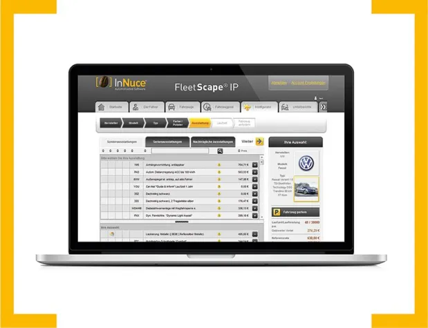 Bild: Die Fuhrpark Software FleetScape IP® erstrahlt im neuen Design.