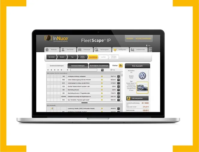Bild: Die Fuhrpark Software FleetScape IP® erstrahlt im neuen Design.