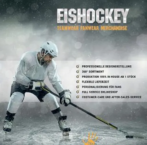 Eishockey-Trikots aus eigener Textilproduktion Made in Germany Bild: Eishockey-Trikots aus eigener Textilproduktion Made in Germany