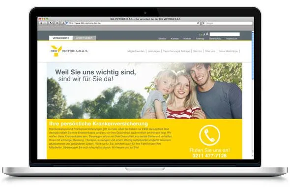 Bild: Kaiserberg Kommunikation: Relaunch des Webportals der BKK VICTORIA-D.A.S.