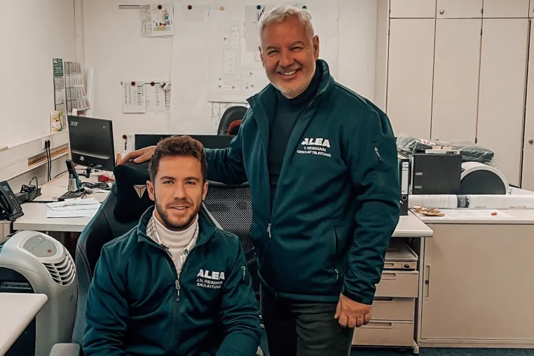 Bild: Jan-Niklas Reimann erhält Einzelprokura bei der ALEA Hoch-und Industriebau AG