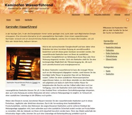 Bild: Neues Informationsreiches Portal über Kaminofen wasserführend