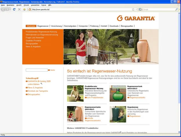 Bild: GARANTIA.de - so einfach ist Regenwassernutzung