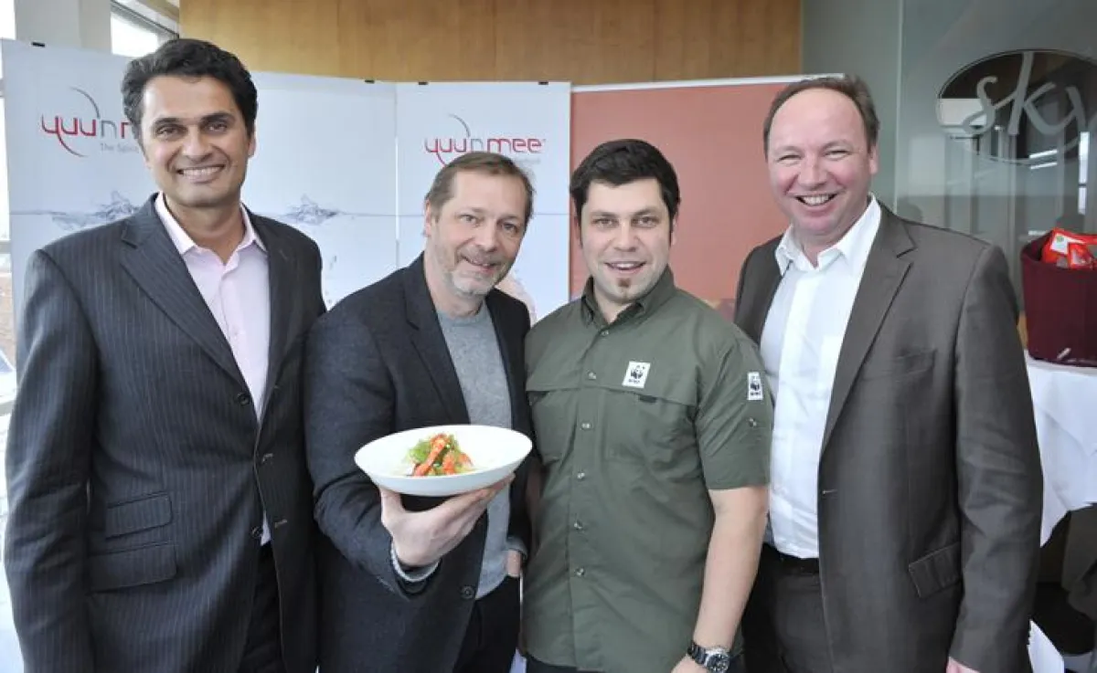 v.l.n.r.: Mag. Robert Herman, Christian Petz, Axel Hein, Klaus Palmetshofer