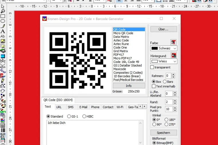 QR4Fun Code erstellen mit kostenloser KronenDesign Software Bild: QR4Fun Code erstellen mit kostenloser KronenDesign Software